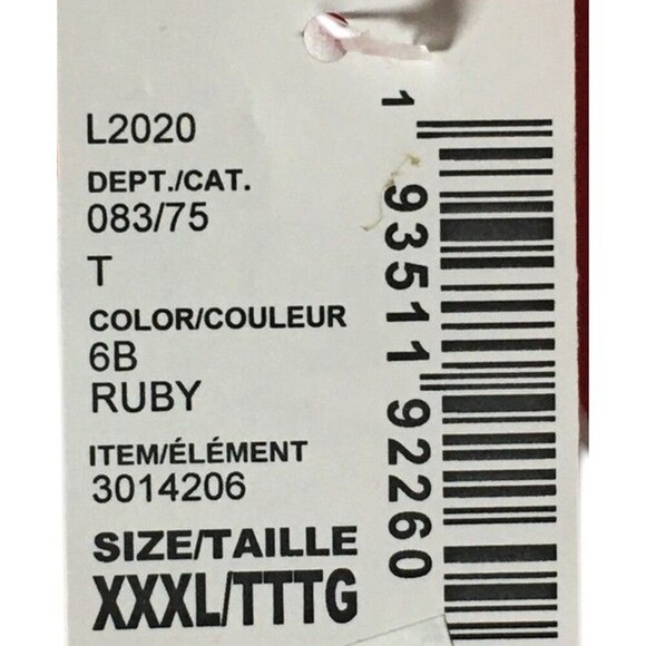 Place Pajama Set Women's Size 3XL Red Plaid Mama Bear Long Sleeve Fleece - Picture 6 of 9